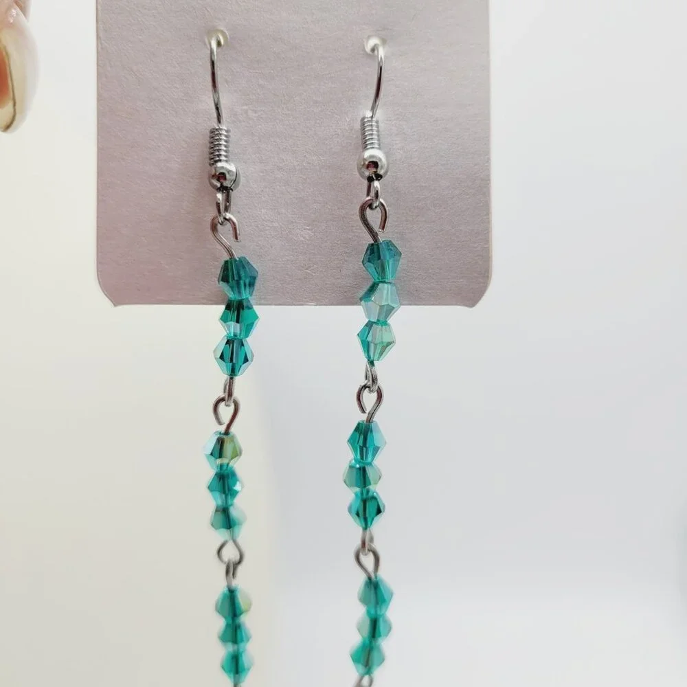 Pair if Chinese Crystal Beaded 3.5